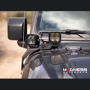 Jeep Gladiator LED Pod Light Mount - A-Pillar - Dual